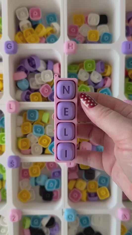 Personalized Happy Keychain - Fidget